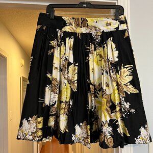 Ann Taylor LOFT a-line floral skirt.